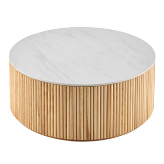 Ingrid Ceramic Top 39.5" Round Coffee Table