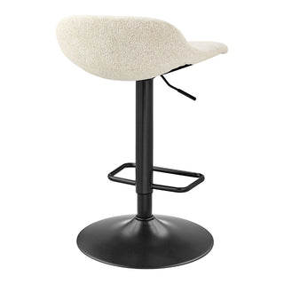 Koa KD Fabric Gaslift Swivel Bar Stool