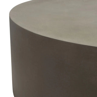 Montage Round Faux Cement Cocktail Table