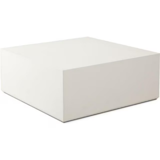 Montage Square Coffee / Cocktail Table, Ivory Faux Cement Finish