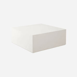 Montage Square Coffee / Cocktail Table, Ivory Faux Cement Finish