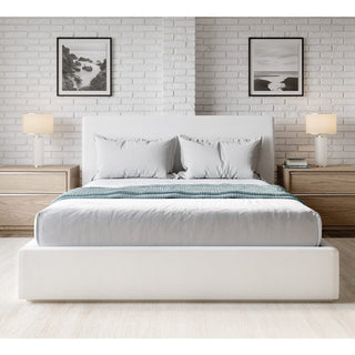 One Upholstered Platform Bed