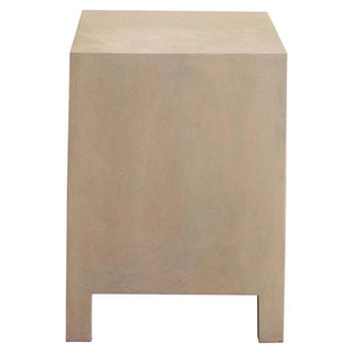 Palm Solid Mango Wood 2-Door, 1-Drawer End Table