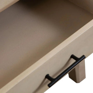 Palm Solid Mango Wood 2-Door, 1-Drawer End Table