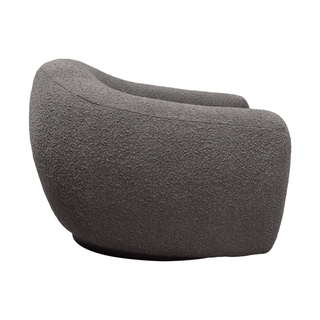 Pascal Swivel Chair In Textured Fabric