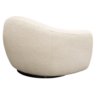 Pascal Swivel Chair In Textured Fabric