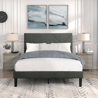 Raina Queen Platform Bed Gray