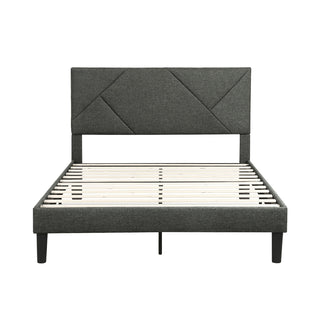 Raina Queen Platform Bed Gray