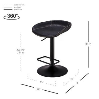 Rogue KD PU Gaslift Swivel Bar Stool