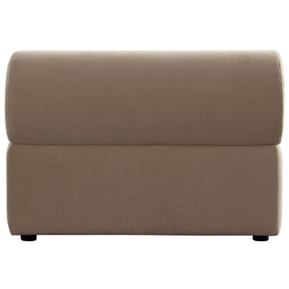 Zia Light Camel & Ivory Performance Velvet Fabric Armless Chair